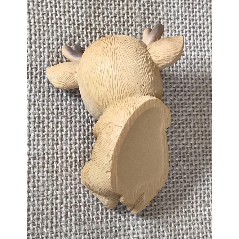 Elf Deer Resin Figurine Belly Up Storybook Fairy Core Fantasy Whimsical Kitsch